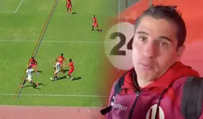 Aldo Corzo indignado por polémico fuera de juego en el segundo gol de Universitario: "La raya atraviesa al jugador"