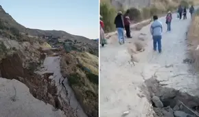 Se hunde carretera en Arequipa y bloquea acceso a la Cruz del Cóndor y otros sitios turísticos: visitantes cruzan a pie