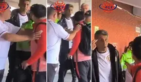 Filtran video de la tensa discusión entre Álvaro Barco con otra persona tras empate de Universitario: "Tienes que pensar"