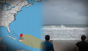 Huracán Erin generaría mortales oleajes hacia las costas de EEUU, Bermudas, Puerto Rico y más zonas en los próximos días