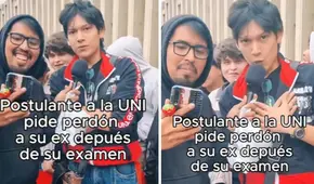 Postulante de la UNI le pide perdón a su ex tras rendir examen de admisión: "Te prometo que ya cambié"