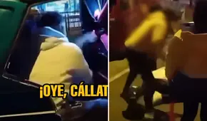 Sujeto es agarrado a golpes tras presuntamente agredir a su pareja dentro de una mototaxi en SJL