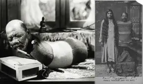 La increíble historia del 'hombre oruga', la estrella del circo freak que brillaba en EEUU fumando y afeitándose sin brazos