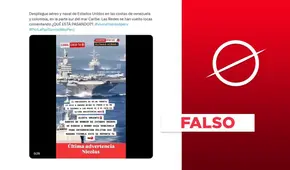 Video no muestra el despliegue de barcos de Estados Unidos para una intervención militar en Venezuela