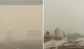 Fuertes vientos con arena en Ica obligan a suspender vuelos en Pisco y Nasca: ráfagas de viento durarían varias horas
