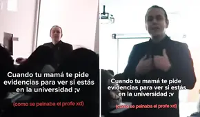 Profesor universitario grabó saludo para la madre de alumna para confirmar asistencia: “Si está en clases”