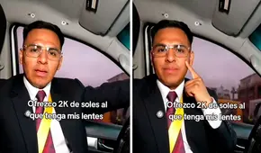 Franco Vidal ofrece S/2.000 de recompensa a la persona que le devuelva sus lentes Cartier: “Fue un regalo de mi padre” Franco Vidal ofrece S/2.000 de recompensa a la persona que le devuelva sus lentes Cartier: “Fue un regalo de mi padre”