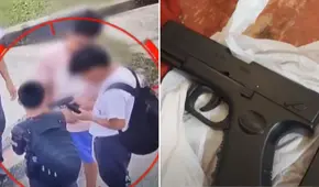 Iquitos: escolares fueron sorprendidos jugando con réplicas de armas en plena vía pública