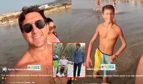 Antonio Pavón se emociona al ver a su hijo Antoñito caminar a su lado por las playas de España