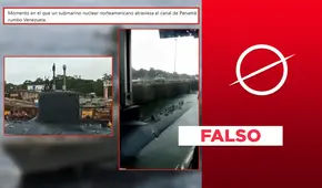 Este video no muestra entrada de un "submarino nuclear" al canal de Panamá para llegar a Venezuela
