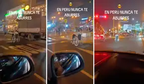 Hombre en silla de ruedas es captando circulando en transitada avenida: "Ni Toretto se atrevió a tanto"
