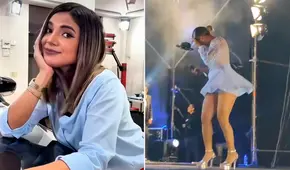 La valiente reacción de Susana Alvarado tras ser impactada por un dron en pleno concierto de Corazón Serrano: "Cosas que pasan"