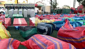 Arequipa: PNP interviene tráiler con centenares de prendas de contrabando de Bolivia y Chile Arequipa: PNP interviene tráiler con centenares de prendas de contrabando de Bolivia y Chile