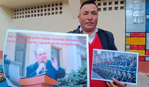 Aymaras y quechuas echarán de Puno a Rafael López Aliaga tras regalar motos  a alcaldes de centros poblados