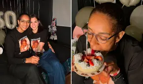 Leyla Chihuán se emociona con tremendo regalo de su novia por sus 50 años: así la sorprendió la joven
