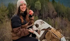 Mujer se lanza desde lo alto de una montaña para rescatar a su perro en Canadá y ambos lograr sobrevivir a la caída