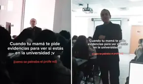 Joven le pidió a su profesor grabarlo para probarle a su mamá que estaba en clases y su reacción se vuelve viral: "¿Cuál es tu nombre?"