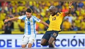 Ecuador venció 1-0 a Argentina, sin Lionel Messi, por la última fecha de las eliminatorias 2026