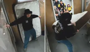 Fans del streamer Sacha casi se llevan su colchón durante activación publicitaria: "No jalen"