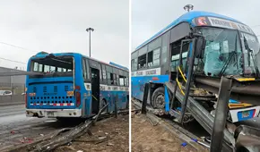Tragedia en Vía Evitamiento: dos pasajeros mueren tras choque de bus contra estructura metálica