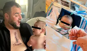 El conmovedor gesto de un padre que se tatuó la cicatriz de su hijo: sobrevivió a 7 operaciones al corazón desde que nació