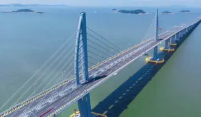 China abre el puente más largo del mundo sostenido por cables: una megaobra de 10,3 km que reduce viajes de 80 a 20 minutos