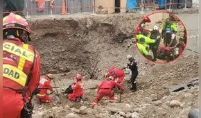 Tres obreros fallecen tras derrumbe de bloque de contención en San Borja: víctimas estaban a minutos de su salida