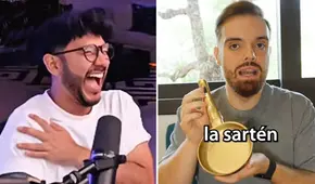 Zein se ríe de la 'sartén dorada' del Mundial de Desayunos que entregará Ibai Llanos: "Está pintado con spray"