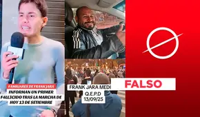 Es falso que el tiktoker Franck Jara falleció en las protestas contra la reforma de la AFP el 13 de septiembre de 2025