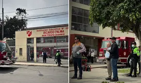 Incendio en colegio Ricardo Palma de Surquillo: evacúan a estudiantes y se requirió de 6 unidades de bomberos para controlar el fuego