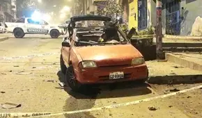 Ataque con artefacto explosivo destruye auto de regidor municipal de Carabayllo