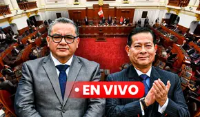 Eduardo Arana y Juan Santiváñez: ministros respondieron en el Congreso por audios de presunto tráfico de influencias