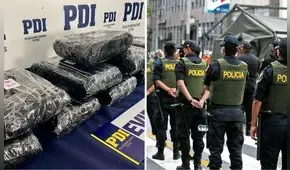 Dos policías peruanos fueron detenidos por la PDI de Chile tras intentar ingresar más de 11 kilos de droga por la frontera de Arica