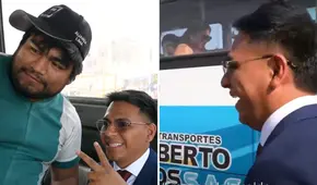 Cobrador de 'El Chino' le pide foto a alcalde de Ate, Franco Vidal, pero luego lo baja del bus: "Papi, atrás hay otro carro" Cobrador de 'El Chino' le pide foto a alcalde de Ate, Franco Vidal, pero luego lo baja del bus: "Papi, atrás hay otro carro"