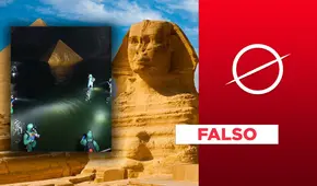 Este video no muestra descubrimiento de pirámide subterranea en Egipto hecha con "oro macizo": es un montaje