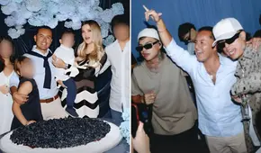 Richard Acuña celebró sus 41 años con Brunella Horna en lujosa fiesta animada por grupo argentino ‘La T y La M’