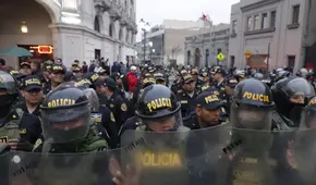 5000 policías desplegados en las calles durante la marcha contra Boluarte y el Congreso
