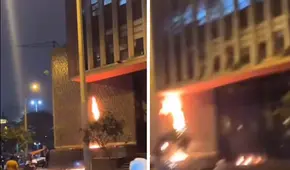 Marcha de la Generación Z: reportan incendio en la Corte Superior de Justicia de Lima en Av. Abancay