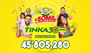 Resultados de La Tinka 21 de septiembre 2025: revisa aquí el resultado y los números ganadores del Pozo Millonario