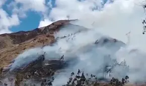 Adulto mayor fallece en incendio forestal en Pasco: más de 20 hectáreas de pastizales afectadas
