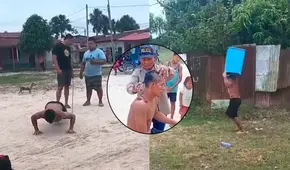 Iquitos: vecinos cortan el cabello y hacen ejercitar a menor acusado de robo