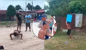 Iquitos: vecinos cortan el cabello y hacen ejercitar a menor acusado de robo