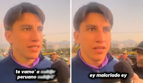 Fernando Gaibor vivió incómodo momento al ser insultado por hincha de la U. de Chile en plena entrevista: "Te vamos a..."