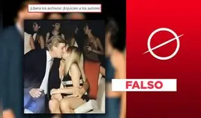 Esta imagen no muestra a Donald Trump besando a una menor: fue modificado de otro bulo
