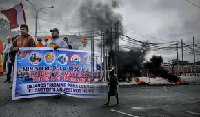 Paro en Piura: pescadores bloquean vías en protesta contra Ministerio de Producción por veda de pota