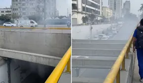 Intensa humareda en bypass 28 de Julio por subestación eléctrica causa alerta en Cercado de Lima