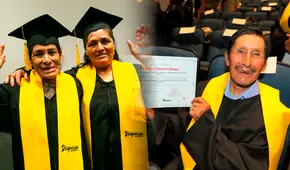 Más de 50 adultos mayores se gradúan en Lima tras aprender a leer, escribir y usar tablets