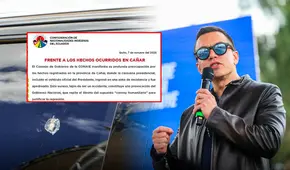 Organización Conaie duda del atentado contra Noboa y no descarta que se busque "criminalizar el movimiento" en Ecuador