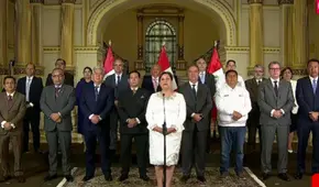Dina Boluarte en Mensaje a la Nación: "Recibí la banda presidencial por el Congreso, el mismo que el día de hoy votó por la vacancia"