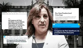 “La presidenta más impopular de Perú cae destituida”: así informaron medios internacionales a la vacancia de Dina Boluarte